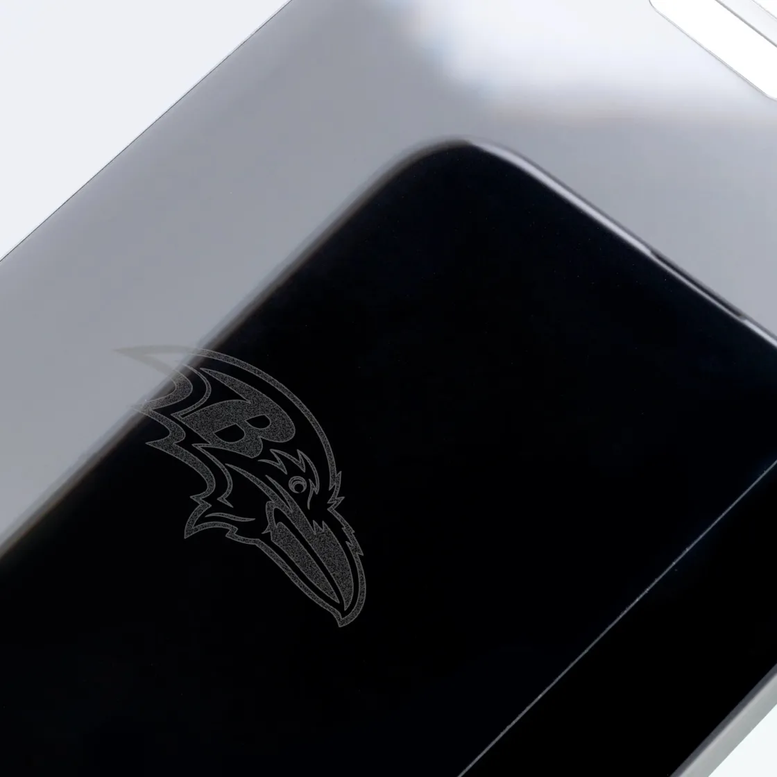 Custom Glass Baltimore Ravens - Custom Clear Glass Clearance