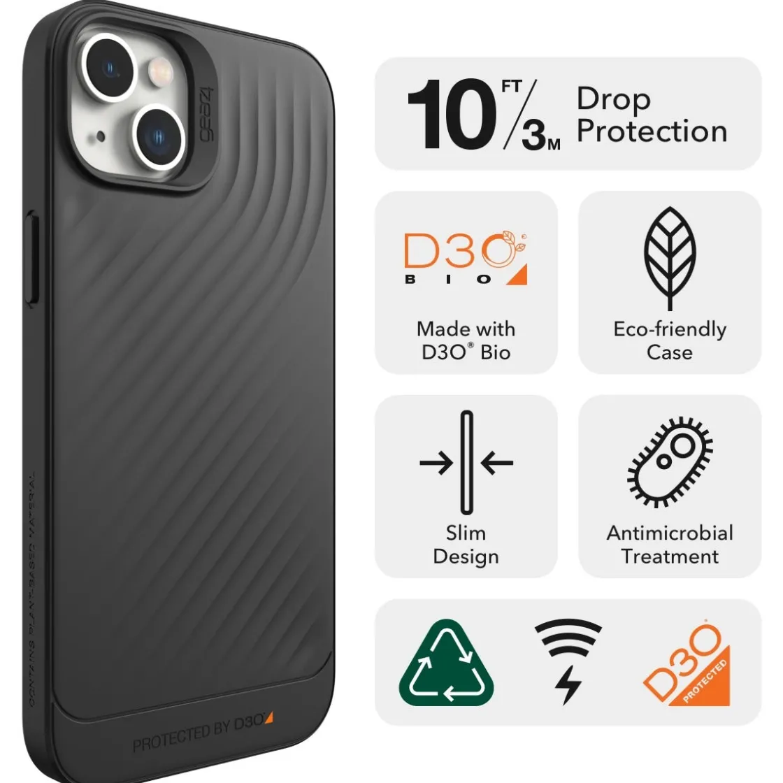 Gear4 Copenhagen Eco-Friendly Cell Phone Case Black Sale