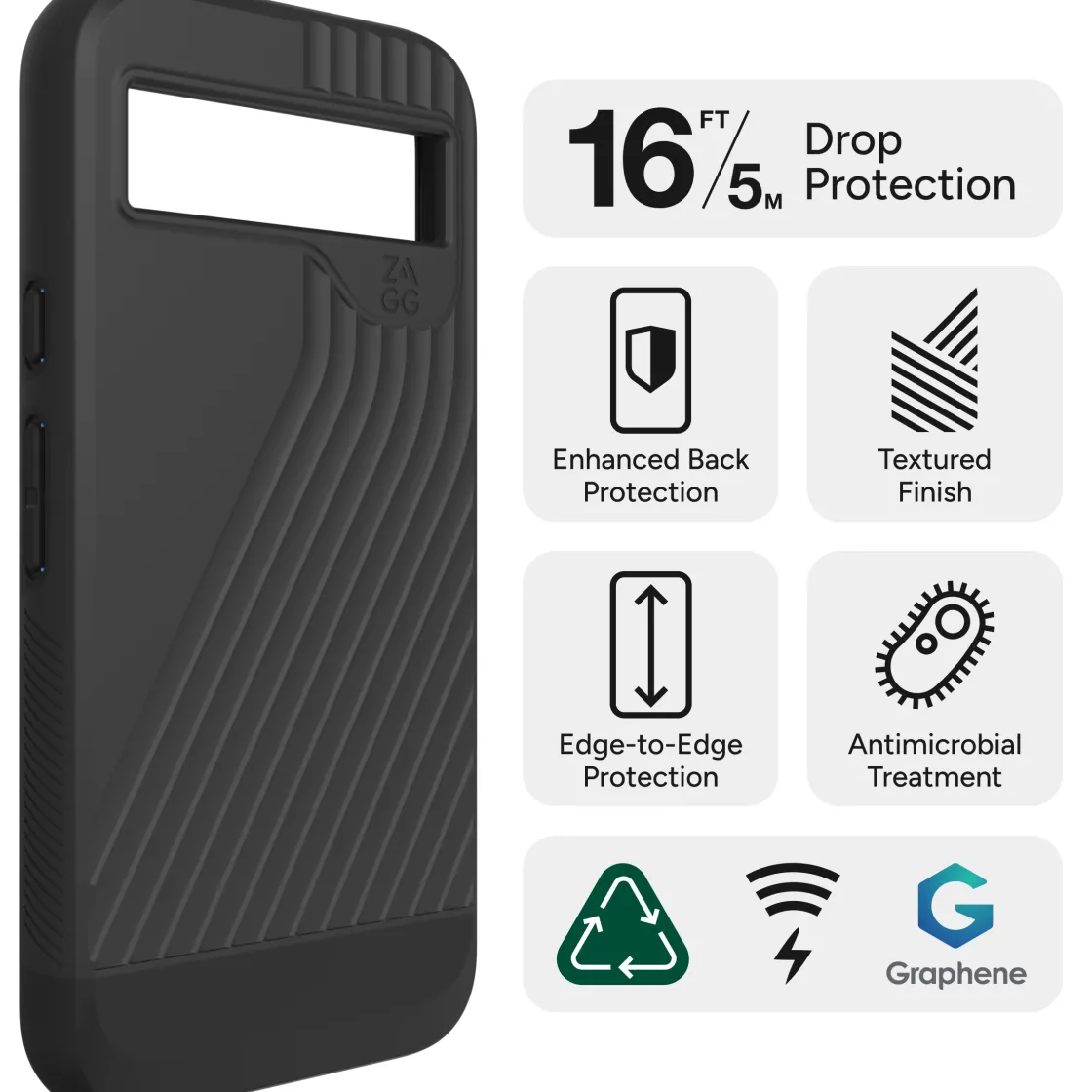 ZAGG Denali Cell Phone Case Black Best