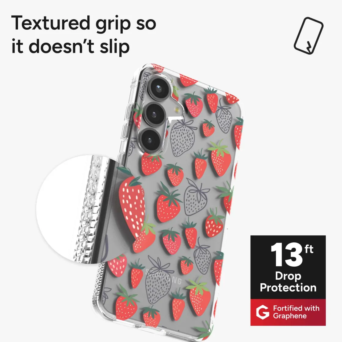 ZAGG Milan Strawberry Cell Phone Case Strawberries