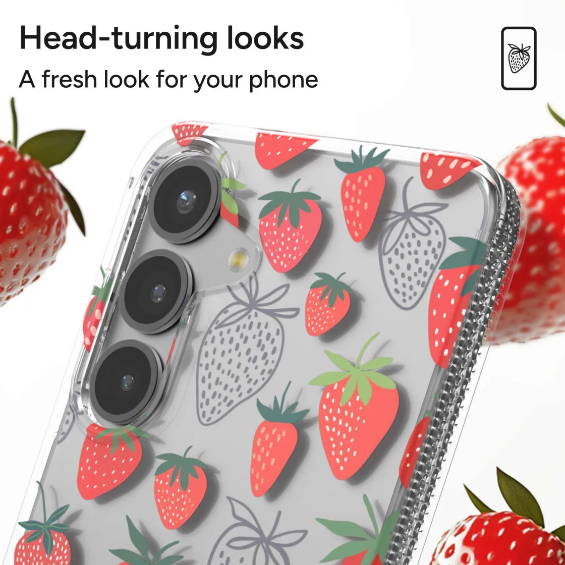 ZAGG Milan Strawberry Cell Phone Case Strawberries